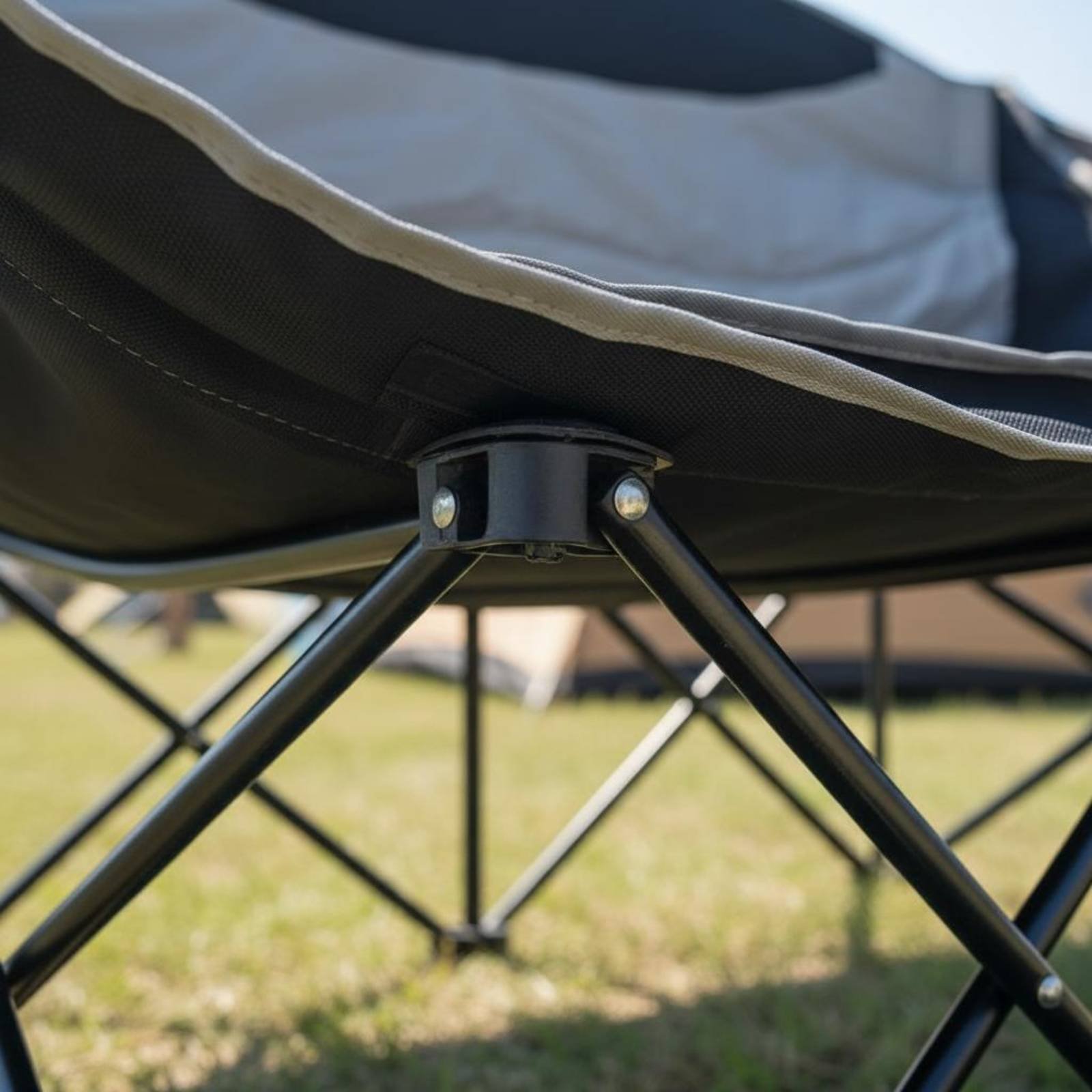 Outdoor Camping Meals - Sedia da Campeggio Doppia Pieghevole, Divanetto