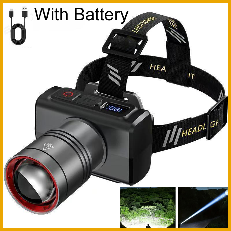 Headlamp - Lampada Frontale LED Digitale Ricaricabile 2026,