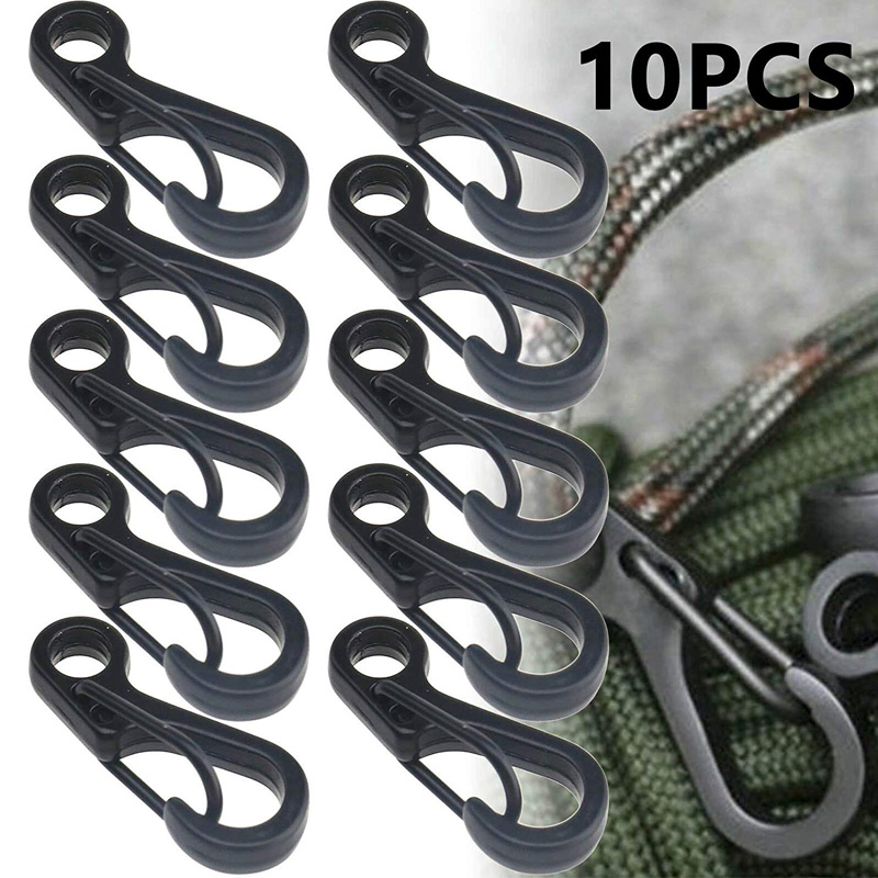 Outdoor Camping Essential Gear - 10 Pz/lotto Mini Moschettone Paracord Attrezzatura