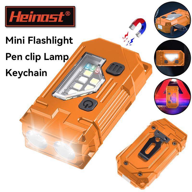 Headlamp - Mini portachiavi torcia EDC torcia magnetica