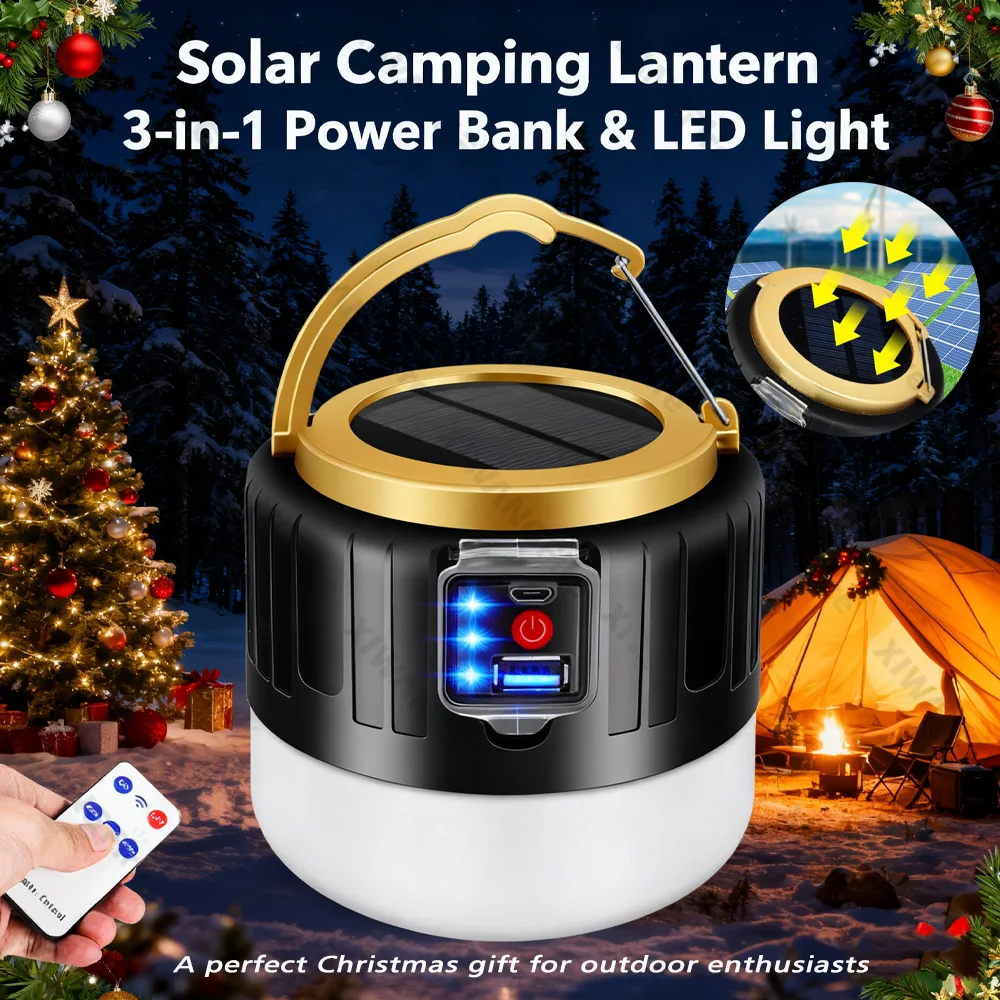 Outdoor Camping Light Ideas - Lanterna da campeggio solare all-in-1 con