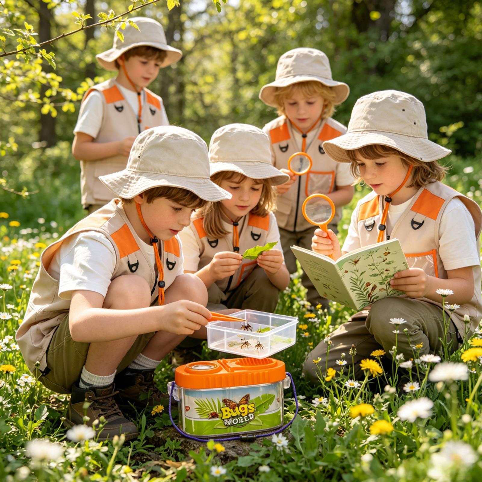 Outdoor Camping Kids Activities - Kit Avventura per Bambini con Lente
