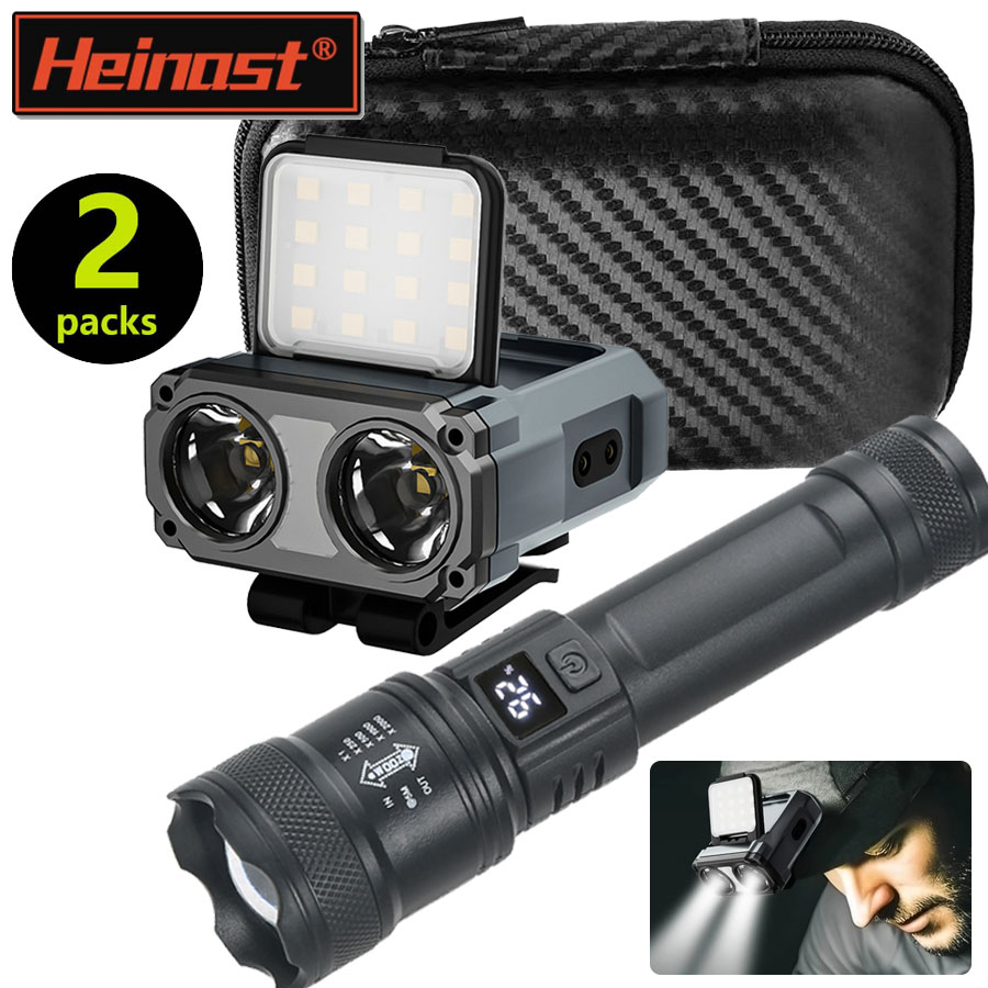 Headlamp - Mini lampada frontale ricaricabile ultra luminosa/torcia