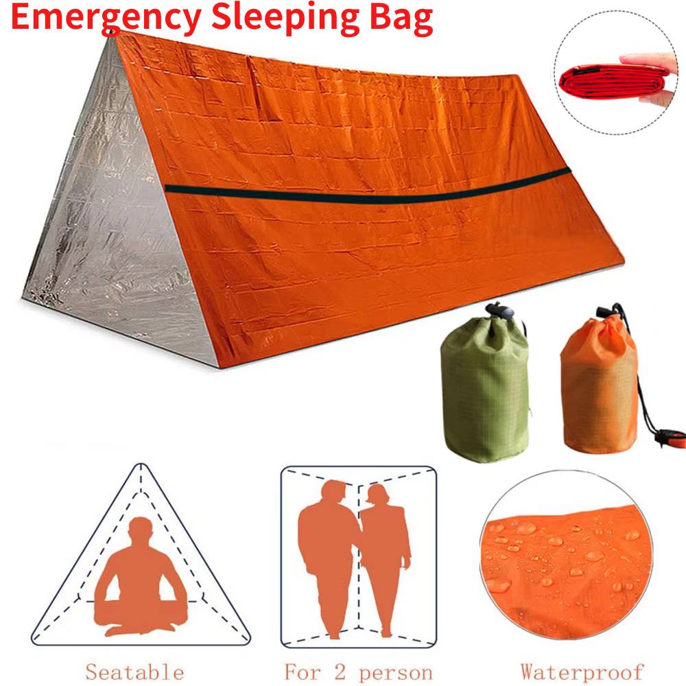 Survival Kit - Sacco a pelo portatile impermeabile per