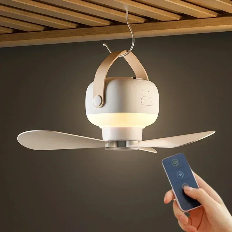 Outdoor Camping Light Ideas - Ventilatore da Soffitto Portatile Wireless Mini