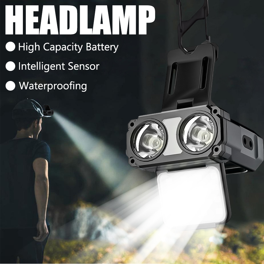 Headlamp - Sensore COB LED Lampada frontale con