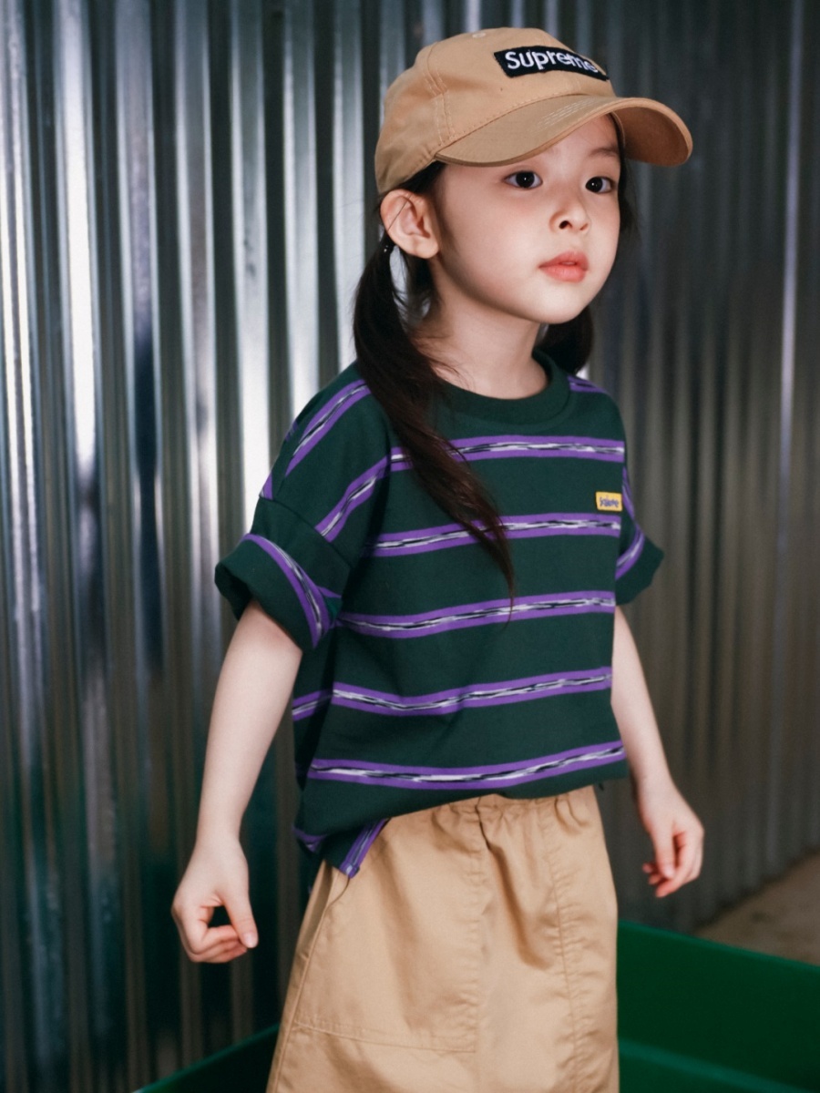Outdoor Camping Kids Activities - T-Shirt a Maniche Corte in Puro