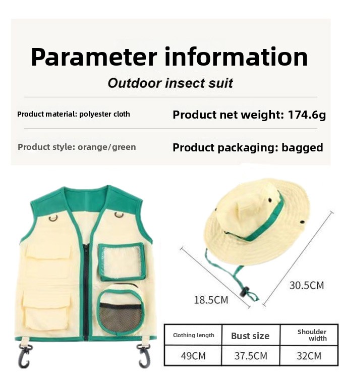 Set di 2 Pezzi Costume da Espl - Outdoor Camping Kids Activities recensione e prezzo
