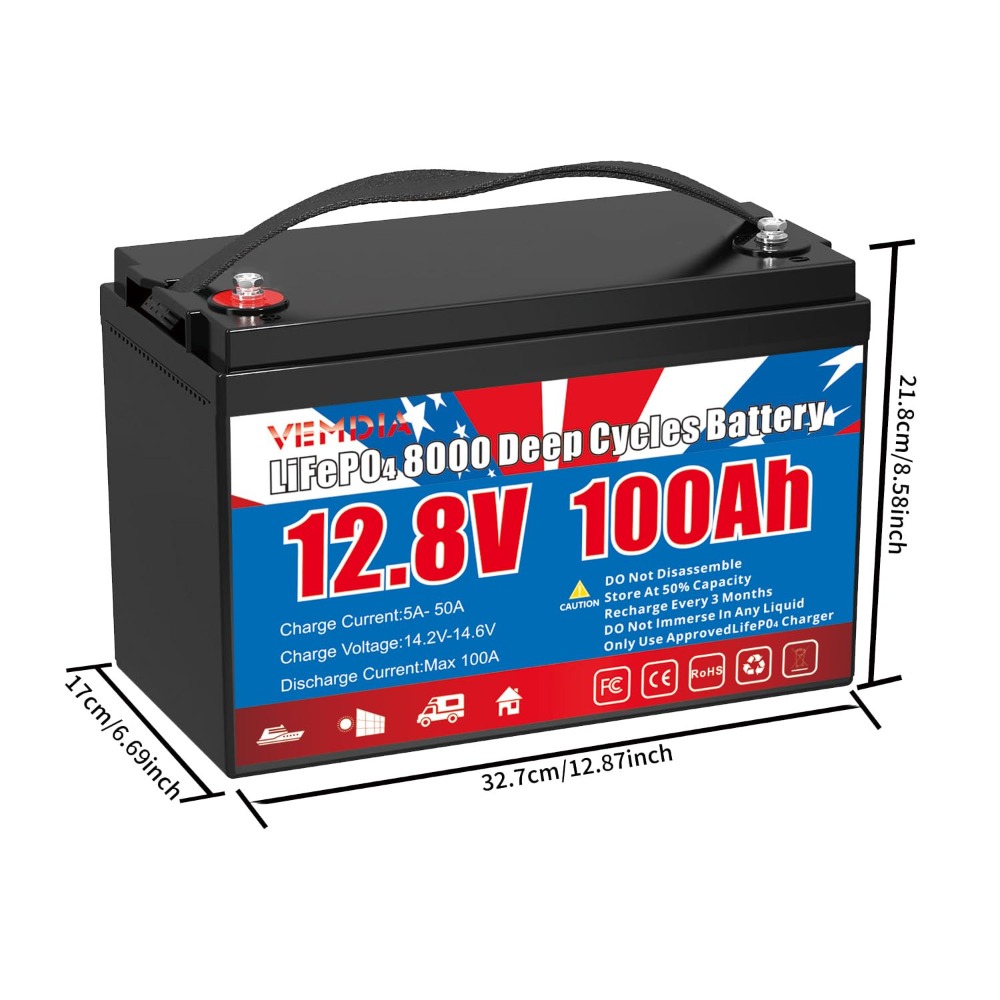 Batteria LiFePO4 12.8V 100Ah c - Outdoor Camping Essential Gear recensione e prezzo