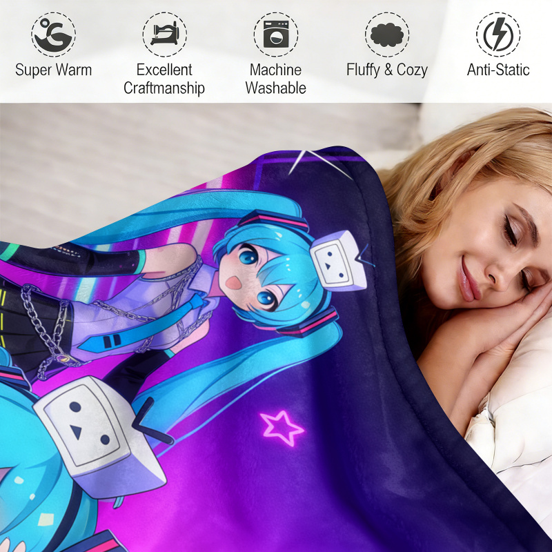 Coperta in flanella Hatsune Mi - Outdoor Camping Anime recensione e prezzo