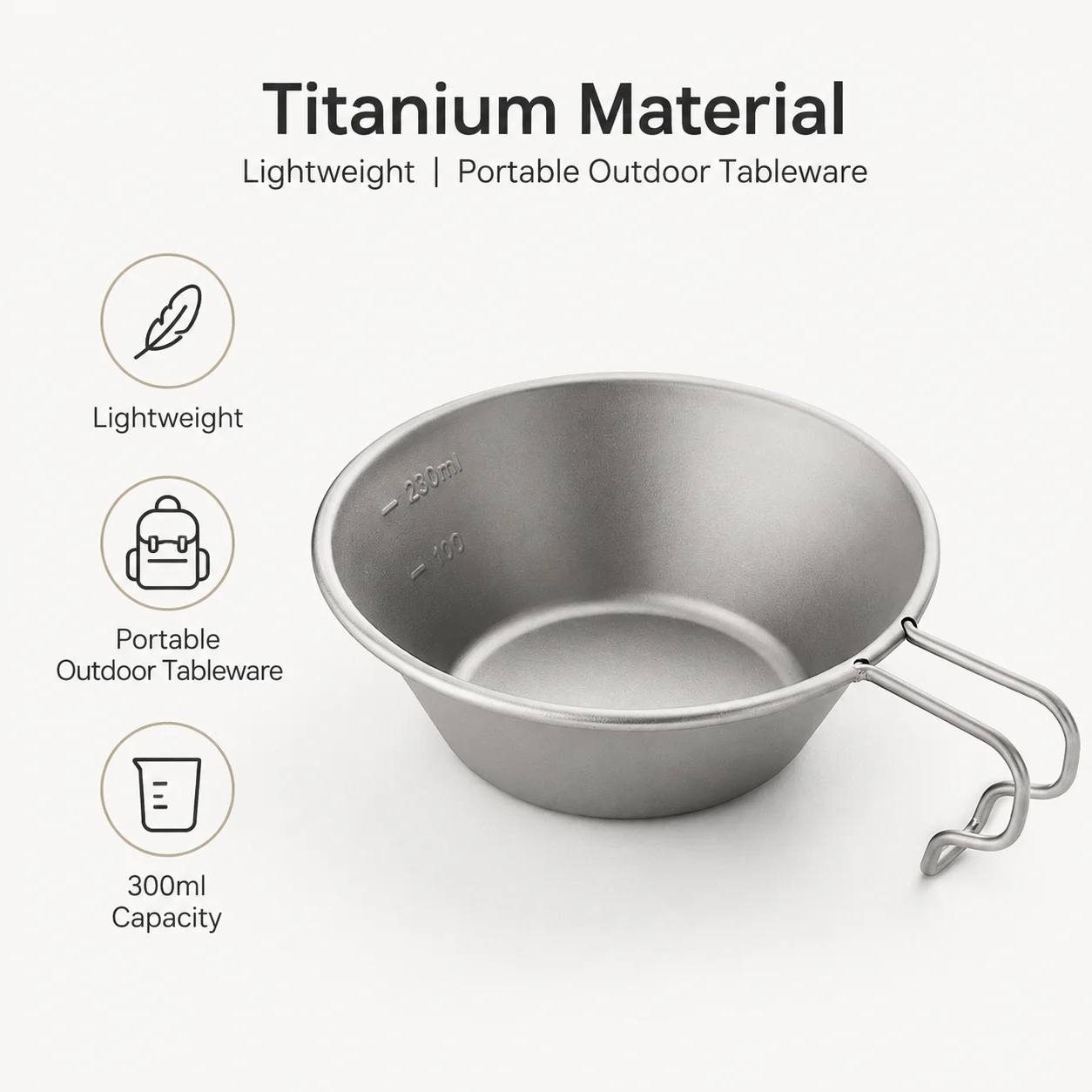 Ciotola Sierra in Titanio Legg - Outdoor Camping Meals recensione e prezzo