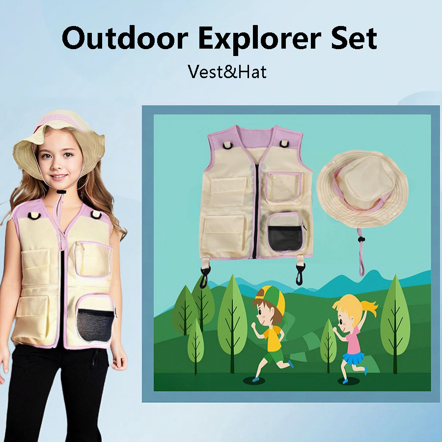 Bambini Explorer gilet cappell - Outdoor Camping Kids Activities recensione e prezzo