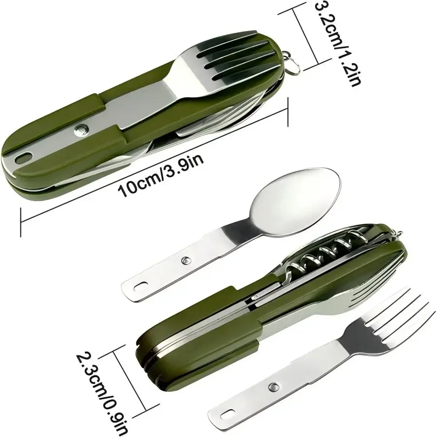 Set da Viaggio 5-in-1 in Accia - Outdoor Camping Essential Gear recensione e prezzo