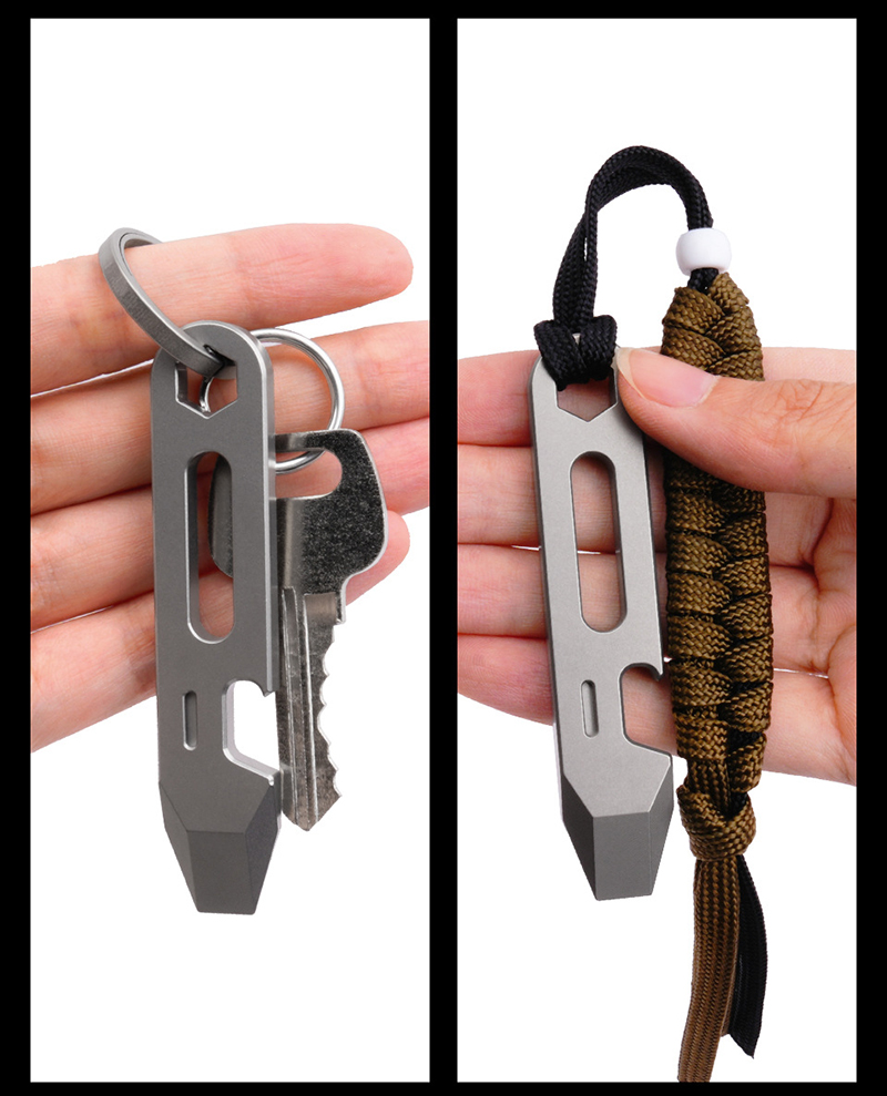 8CM CNC TC4 Lega di titanio Pi - Outdoor Camping Essential Gear recensione e prezzo
