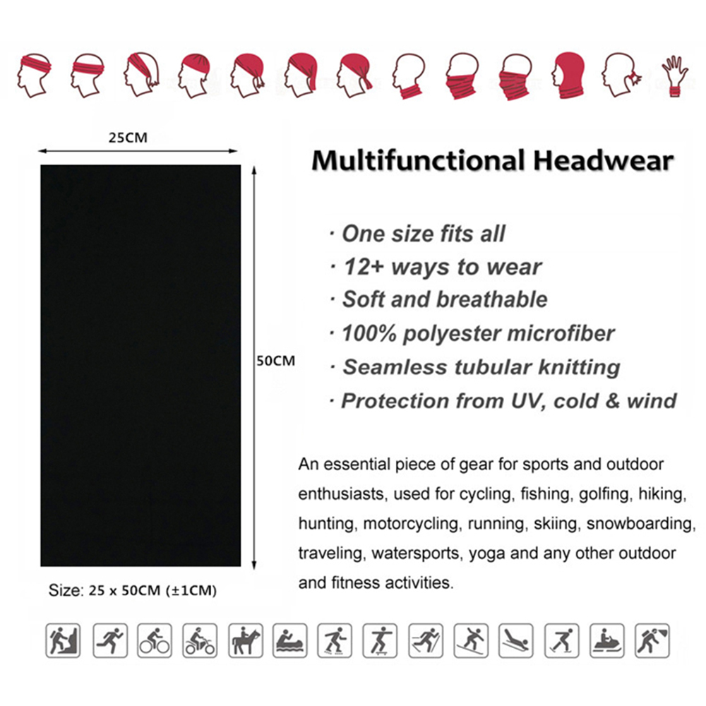 Bandane tinta unita senza cuci - Outdoor Camping Essential Gear recensione e prezzo